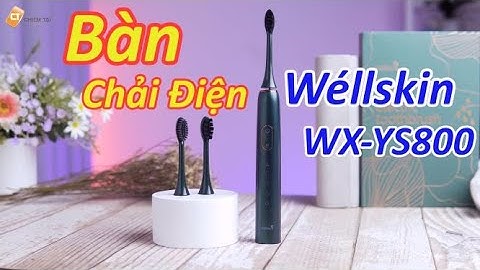 Bàn chải điện Wéllskin WX-YS800 - 5 chế độ chải răng, Lông bàn chải DuPont cao cấp, Tằng kèm 3 đầu