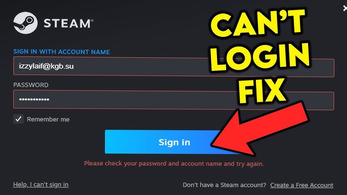 How to Fix STEAM Failed to Login with correct Email and Password