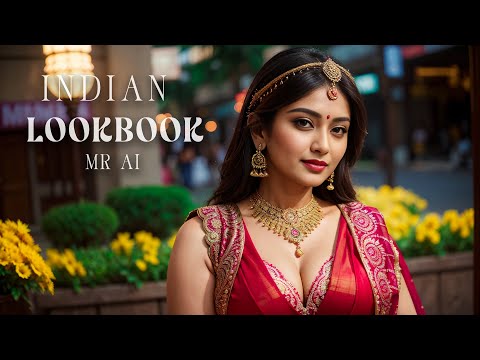 [4K] AI ART Indian Lookbook Girl Al Art video - Urban Charm