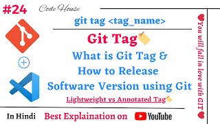 Git Tag 🏷️- What is git tag and How to release software version using git | Lightweight vs Annotated
