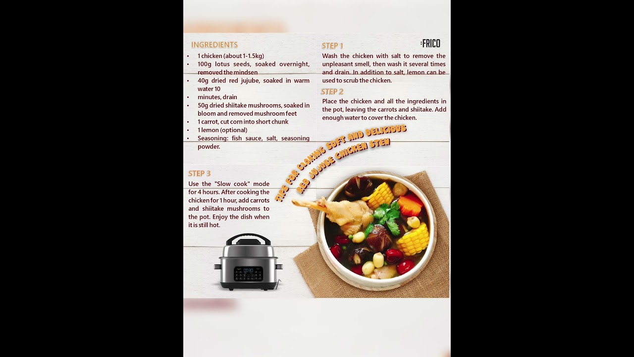 TIPS FOR COOKING SOFT AND DELICIOUS RED JUJUBE CHICKEN STEW