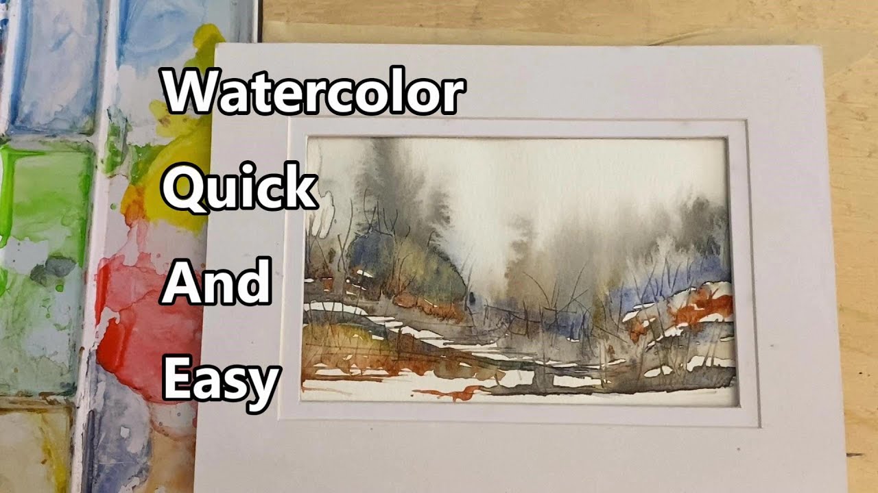 How To Paint A Watercolor Landscape, Watercolor Painting For Beginners ...