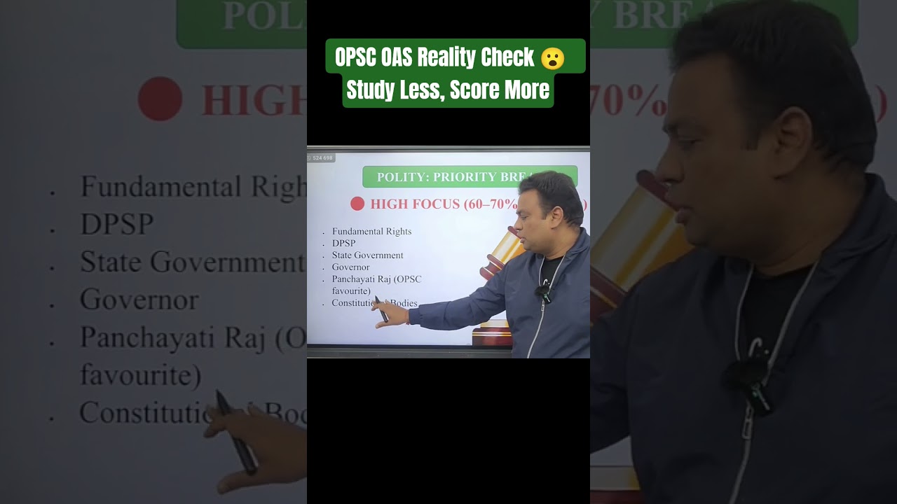 OPSC OAS Reality Check 😮 Study Less, Score More 