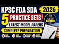 KPSC FDA SDA Paper 3 Test PDF Book 2026 | 5 Practice Sets & Model Papers #MockTest