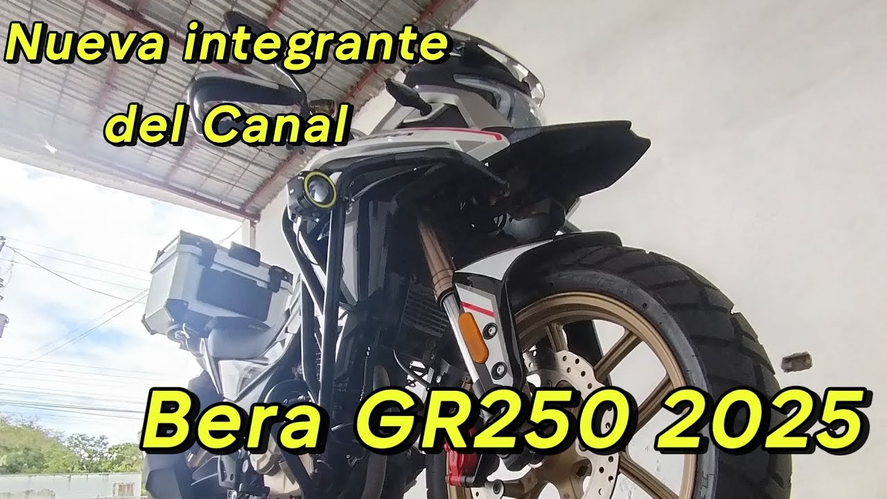 Bera GR250 nueva integrante del canal... Cuidados básicos limpieza de cadena y cuidados plásticos...