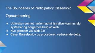 Social and Collaborative Computing - eGovernance