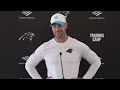 Panthers head coach Dave Canales Press conference, first practice back from HOF game