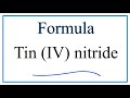 Balancing Charges in Tin(IV) Nitride