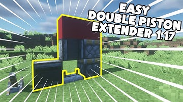 How To Make A Easy Double Piston Extender // Minecraft Java 1.17+