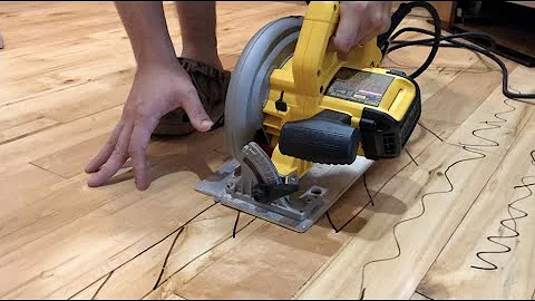 How to Repair Damaged Hardwood Floors from the Center of an Existing Floor!