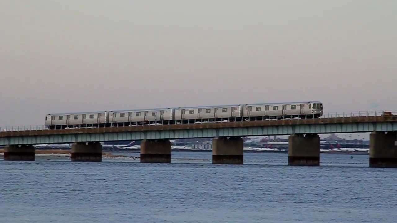 Rockaway Park Shuttle crossing Jamaica Bay New York Subway (2012