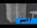 Making a stylized futuristic building in blender Part 1