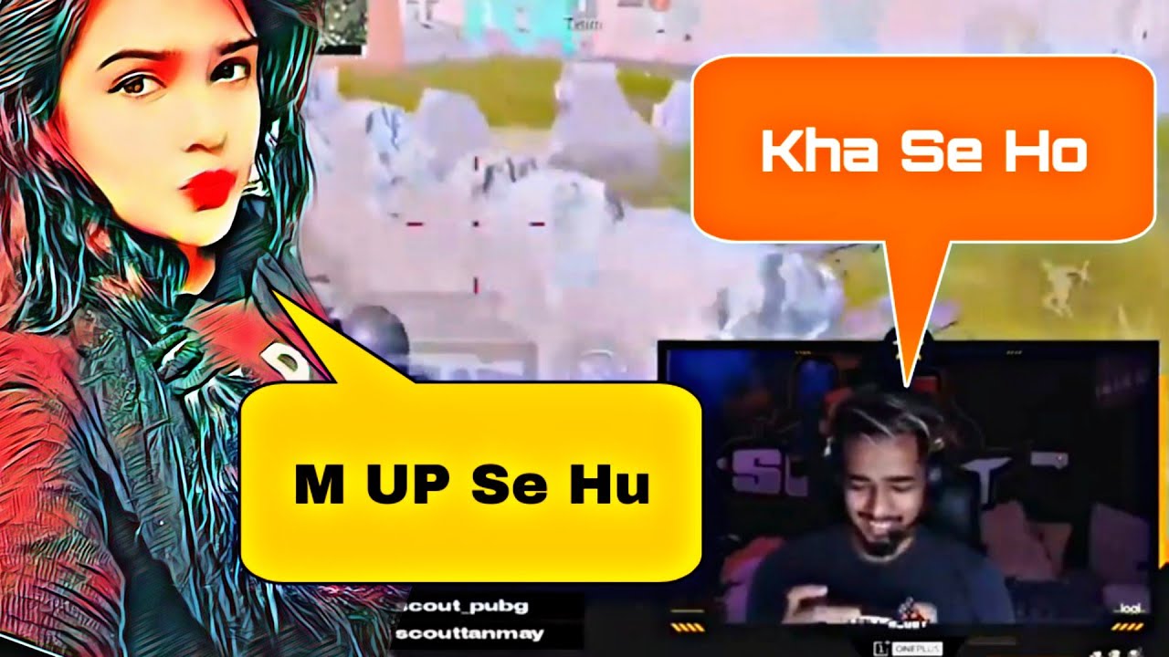 Scout Playing With Cute Random Girl 😍 | PUBG Mobile