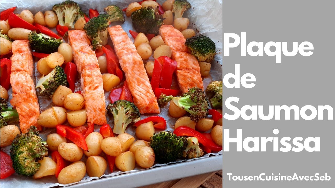 PLAQUE de SAUMON à l'HARISSA (Tous en cuisine avec Seb)