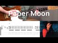 Junko Ohashi - Paper Moon (guitar cover with tabs &amp; chords)