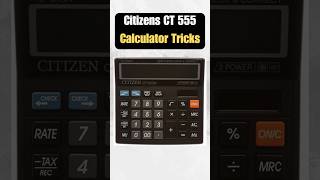 Citizen CT-555N Calculator | How to Use M , M-, MU Memory Buttons Explained!