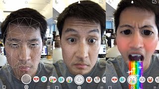 New Snapchat selfie filters screenshot 1