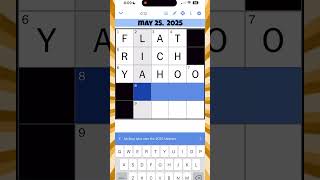 NYT Mini X-Word 5/25/25 #nytcrosswordanswers