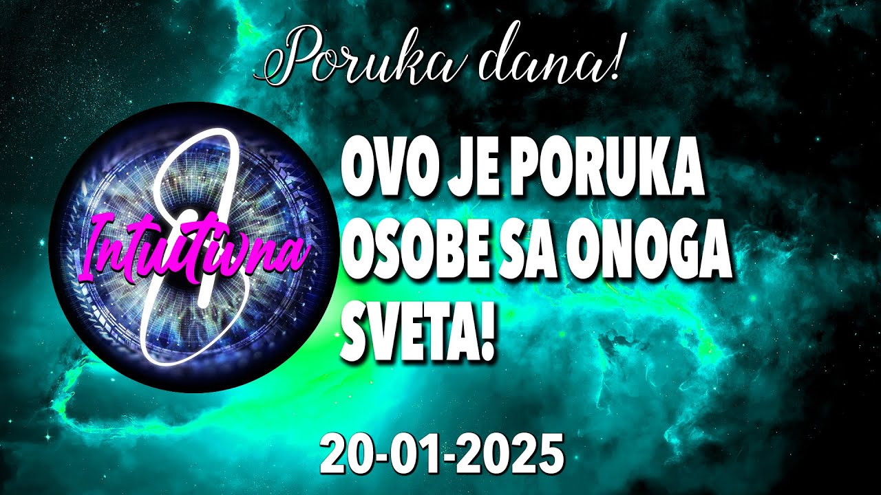 📩OVO JE PORUKA OSOBE SA ONOGA SVETA!📩PORUKA DANA 20.01.2025.🌟 Tarot citanje 🔮  @Intuitivna8