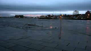 High Tide at the Spanish Arch in Galway