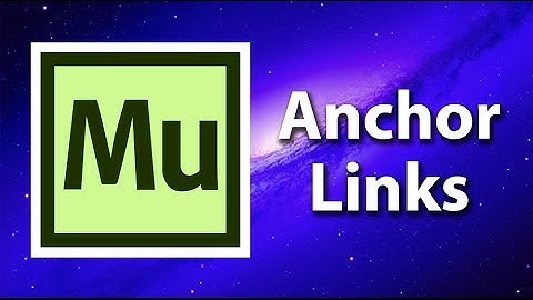 Adobe Muse CC Tutorial - Adding Anchor Links