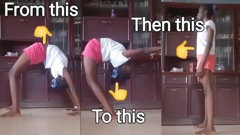 How to stand up from a backbend 