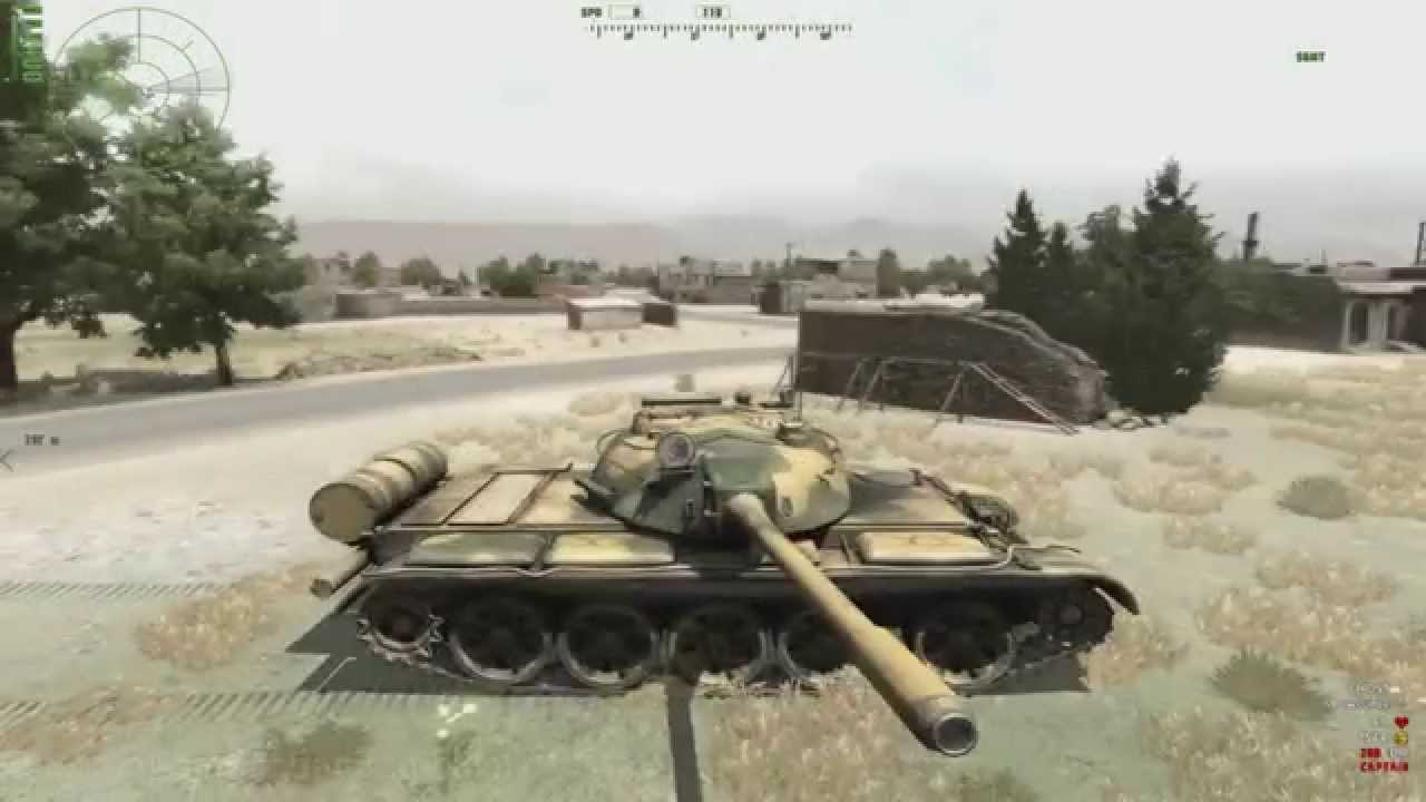 Arma 2 Самолет протаранил танк Т55 - YouTube