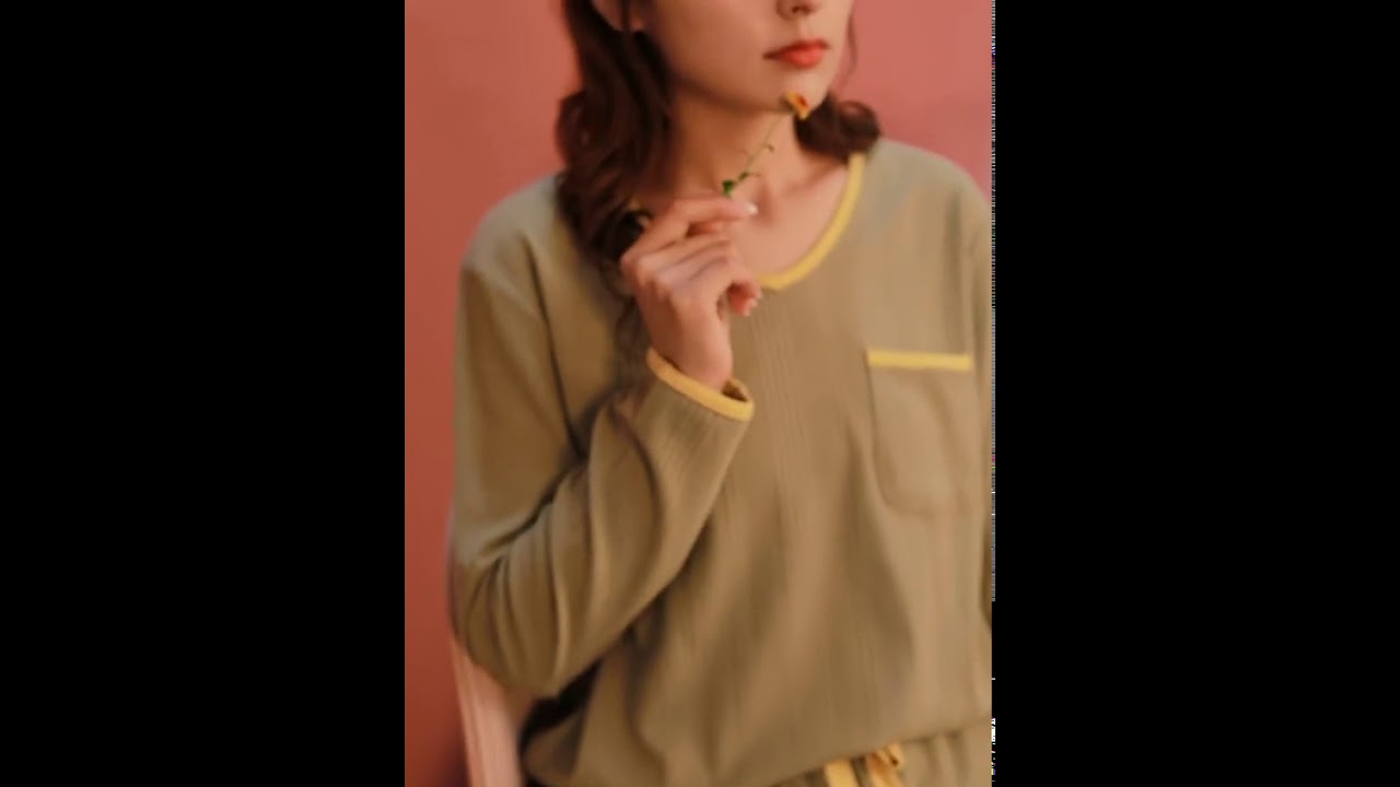 Simple Comfortable Cotton Pajamas Set