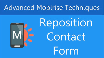 Set a Contact Form to the Right in Mobirise