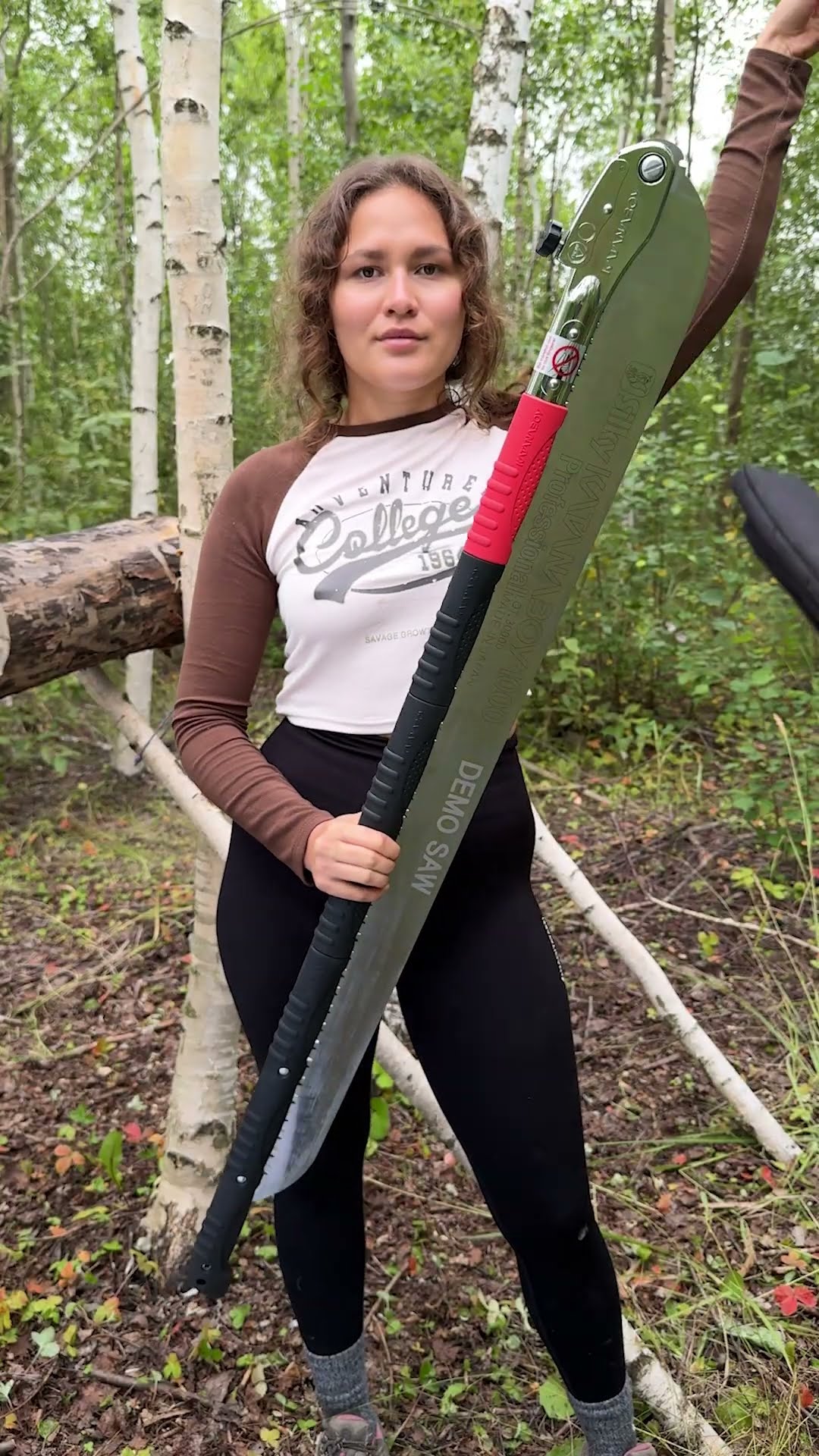 This is the Biggest SAW in the World ?? #camping #survival #bushcraft #outdoors #lifehack