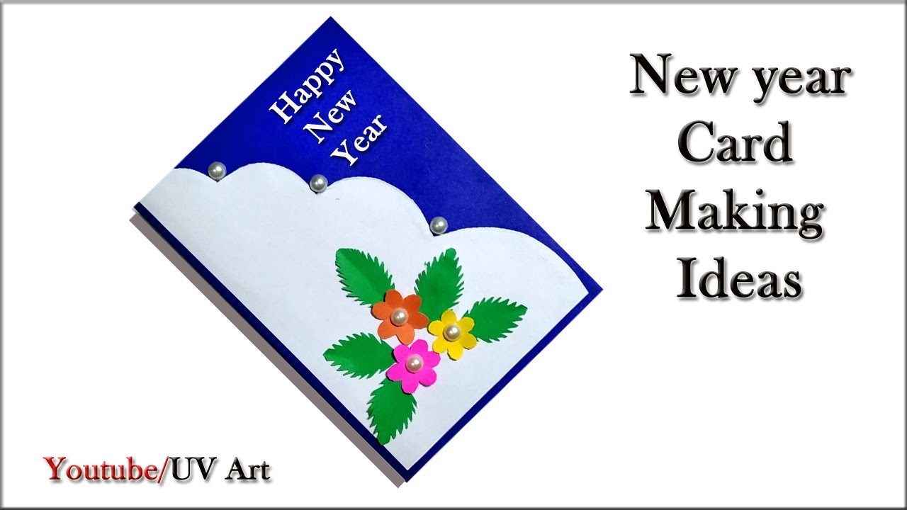 diy new year greeting card 2020 handmade new year