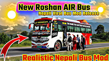 New Nepali Bus Mod In Bus Simulator indonesia 😍 New Roshan Air Bus Mod For Bus Simulator Indonesia 