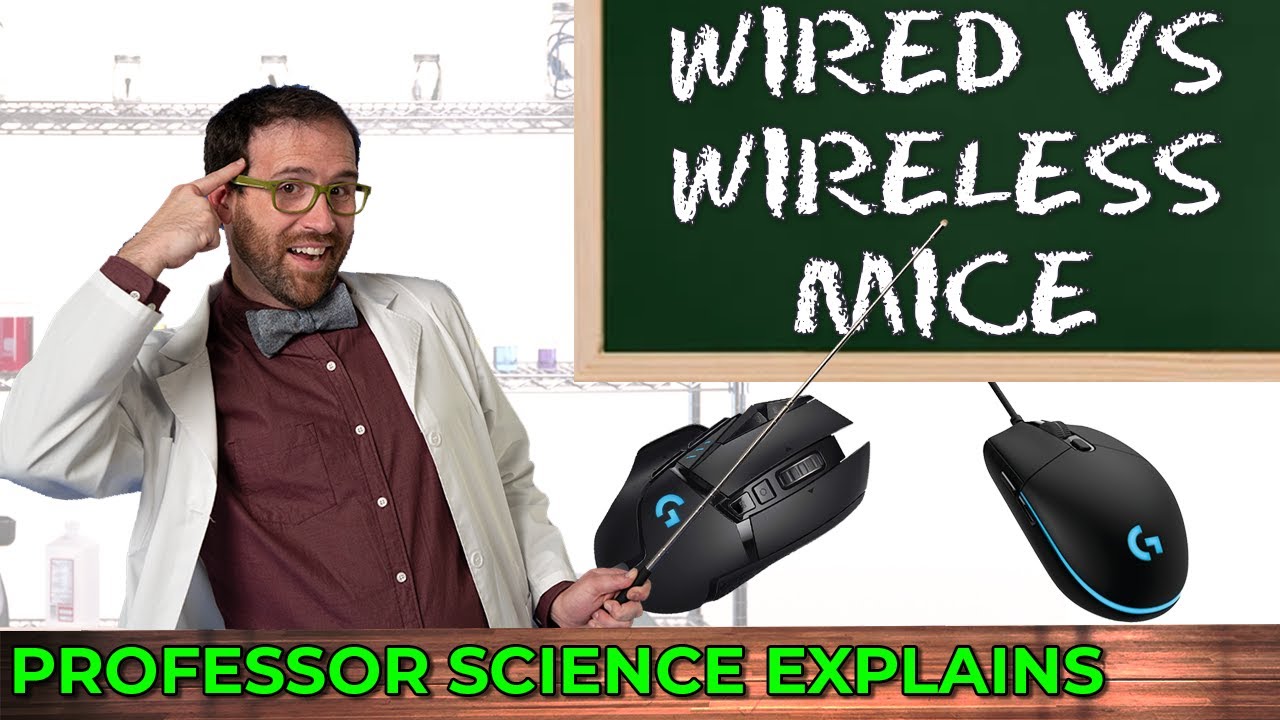 Wired vs Wireless Mice for PC Gaming (Science! With Professor Science