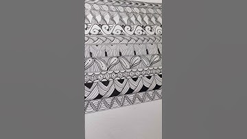 Zentangle Border 10 #zentangle_pattern #zentangle #zentangleart #zendrawing