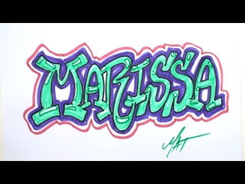 Graffiti Writing Marissa Name Design - #9 in 50 Names Promotion ...