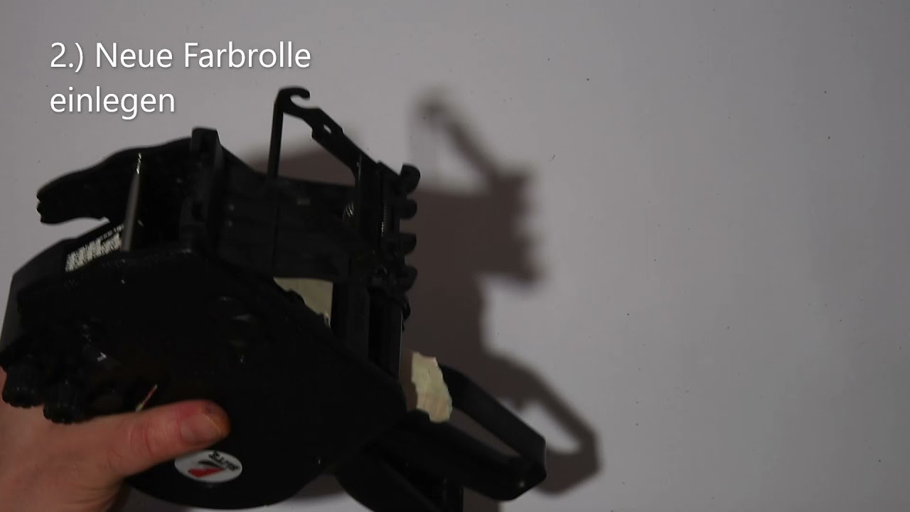 Farbrolle wechseln bei großen Blitz Etikettierern und Paginierern