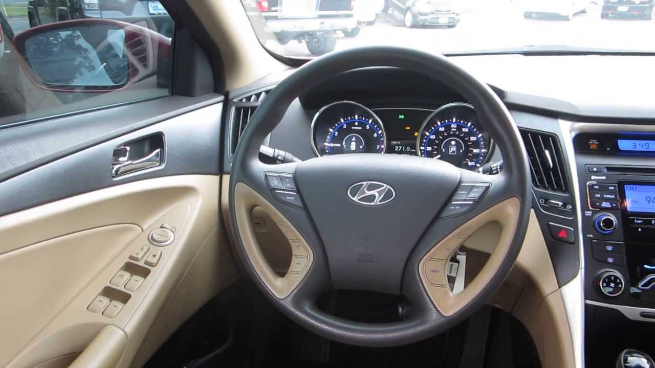 2011 Hyundai Sonata Venetian Red Stock 606948 Interior