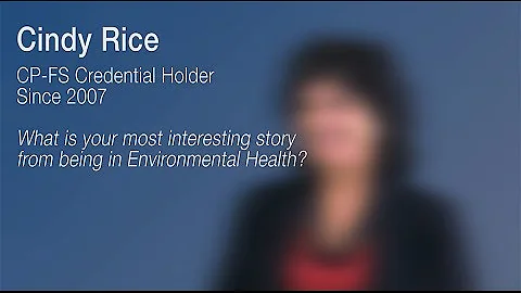 Insights from NEHA Credential Holders: Cindy Rices...