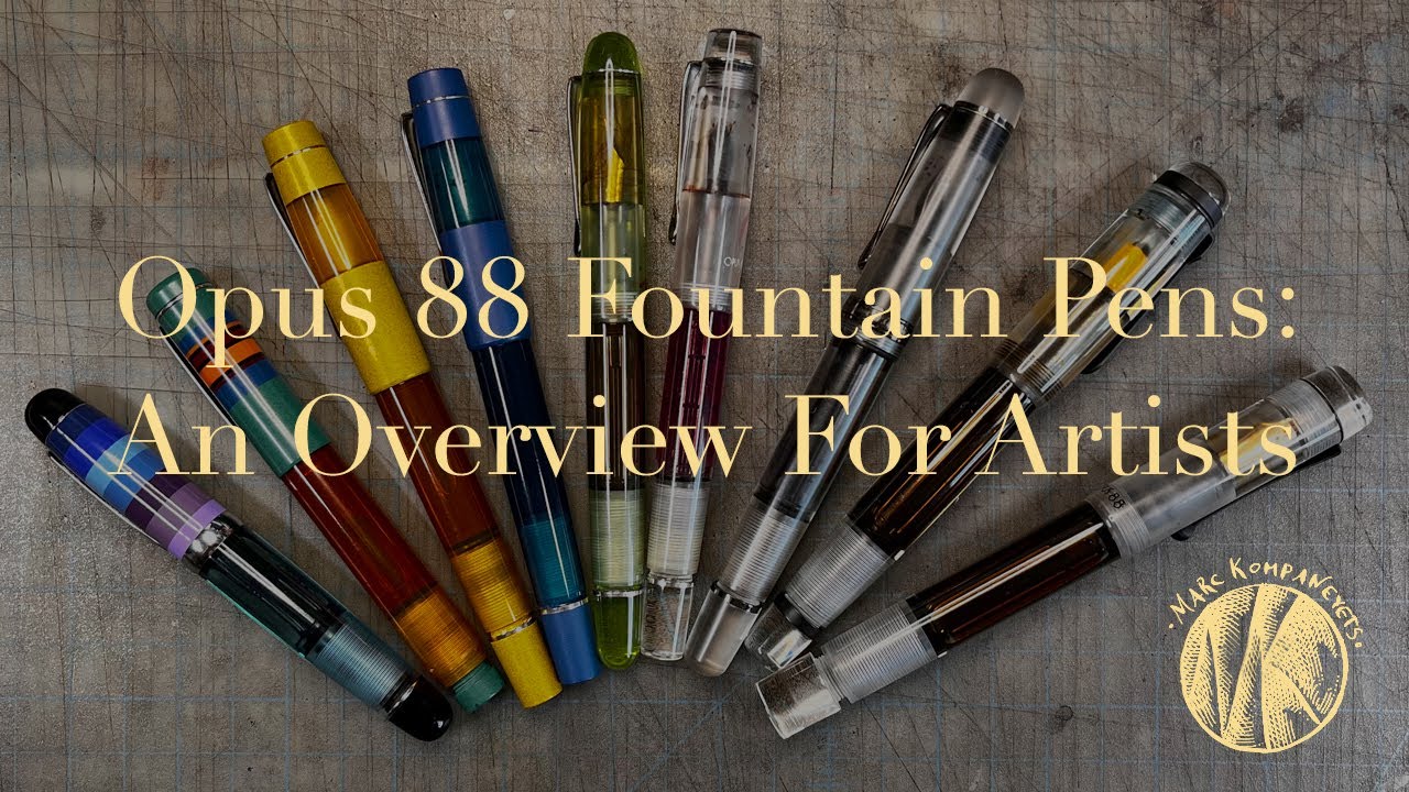 Перьевые ручки Opus 88: обзор художника