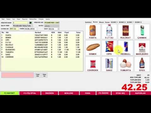 Market barkod sistemi programi