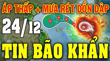 Tin bão Mới Nhất | Dự báo thời tiết hôm nay ngày mai 24/12 | dự báo thời tiết 3 ngày tới #thoitiet