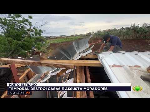 Storm passes through Paraná, leaving people homeless