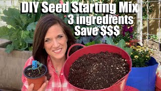 How to Make Organic, Cheap, Soilless Seed Starting Mix with 3 Ingredients / Spring Garden Series #1