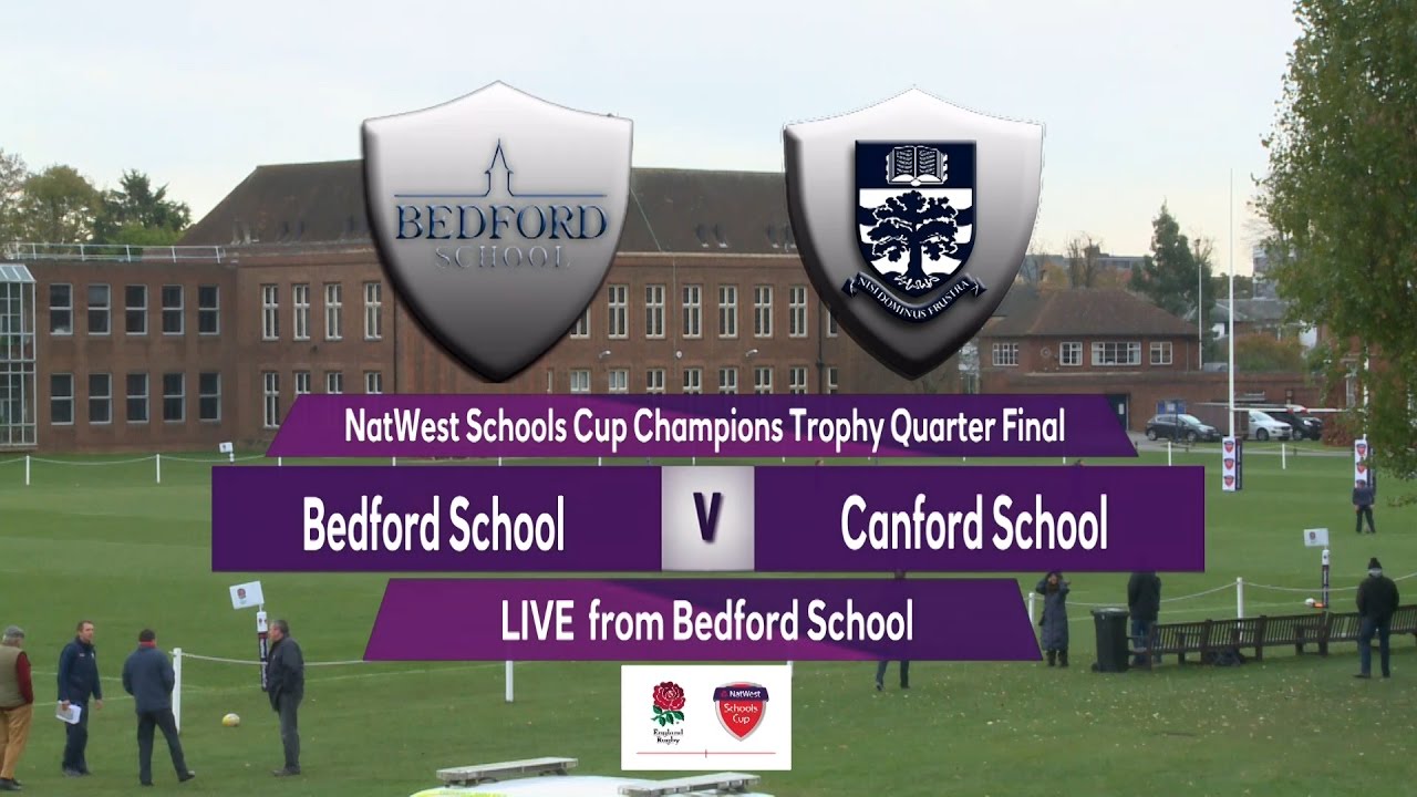 Highlights: Natwest Schools Cup - Champions Trophy 2016 1/4-Final  Bedford School v Canford School