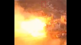 Amazing Footage! FOUR JDAM Strikes on Ammo Storage Buildings in Bakhmut