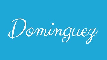 Learn how to Sign the Name Dominguez Stylishly in Cursive Writing