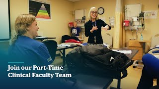 Join our Part-Time Clinical Faculty Team