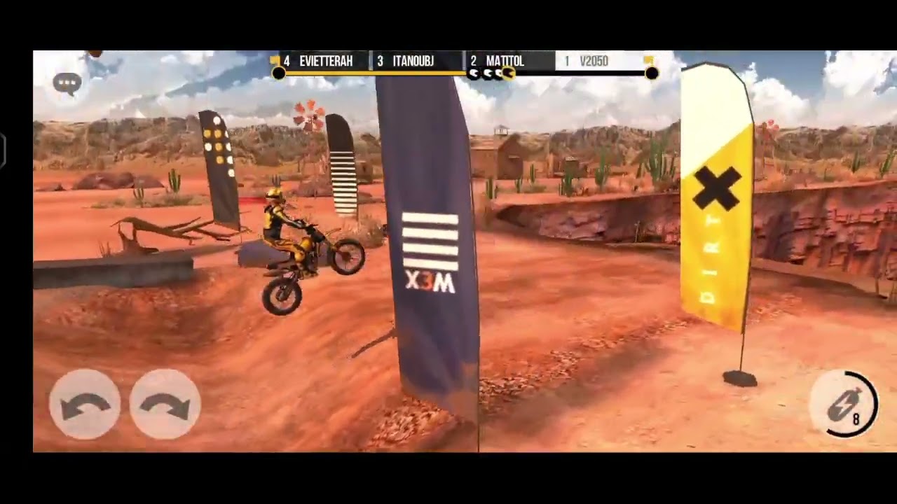 Dirt xtream very difficult to ride bike on dirt road but we try hard to win