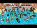 Ultimate Swimming Race: 40 Animals vs Dinosaurs Which is The Fastest? Animal Revolt Battle Simulator