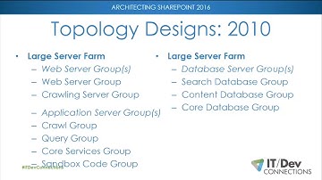 Architecting SharePoint 2016